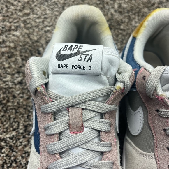 Size- 7 Nike x Bape x Human Made Air Force one low sneakers mens - Picture 2 of 11